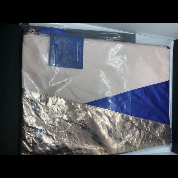 Erin Condren Seasonal Surprise Box Summer 2020 Textured Zipper Pouch only New - Picture 1 of 8